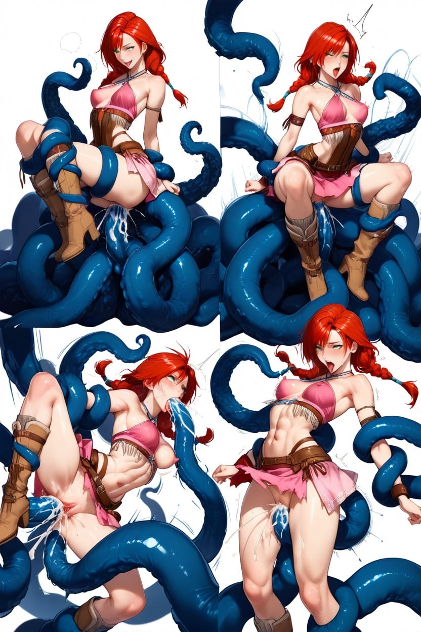 Consistent Outfit, Abs, Straps Hentai IA