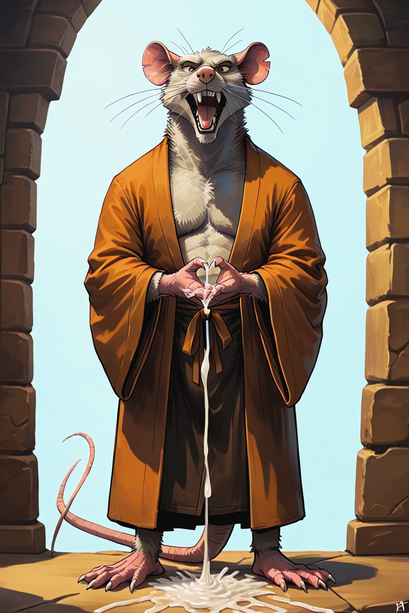 Gay, 50+, Master Splinter Legs Furry AI Porn