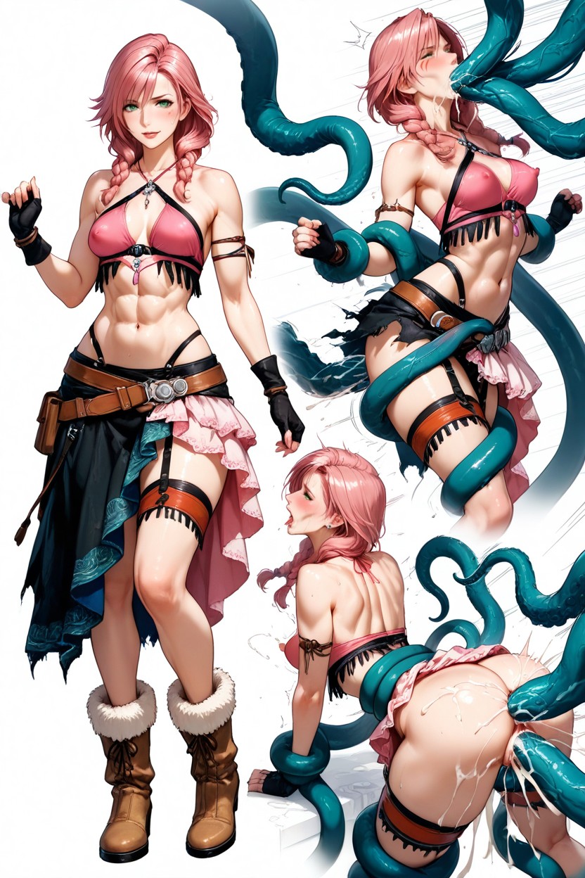 Vanille From Final Fantasy Xiii, Fur, Detailed Insertion Hentai IA