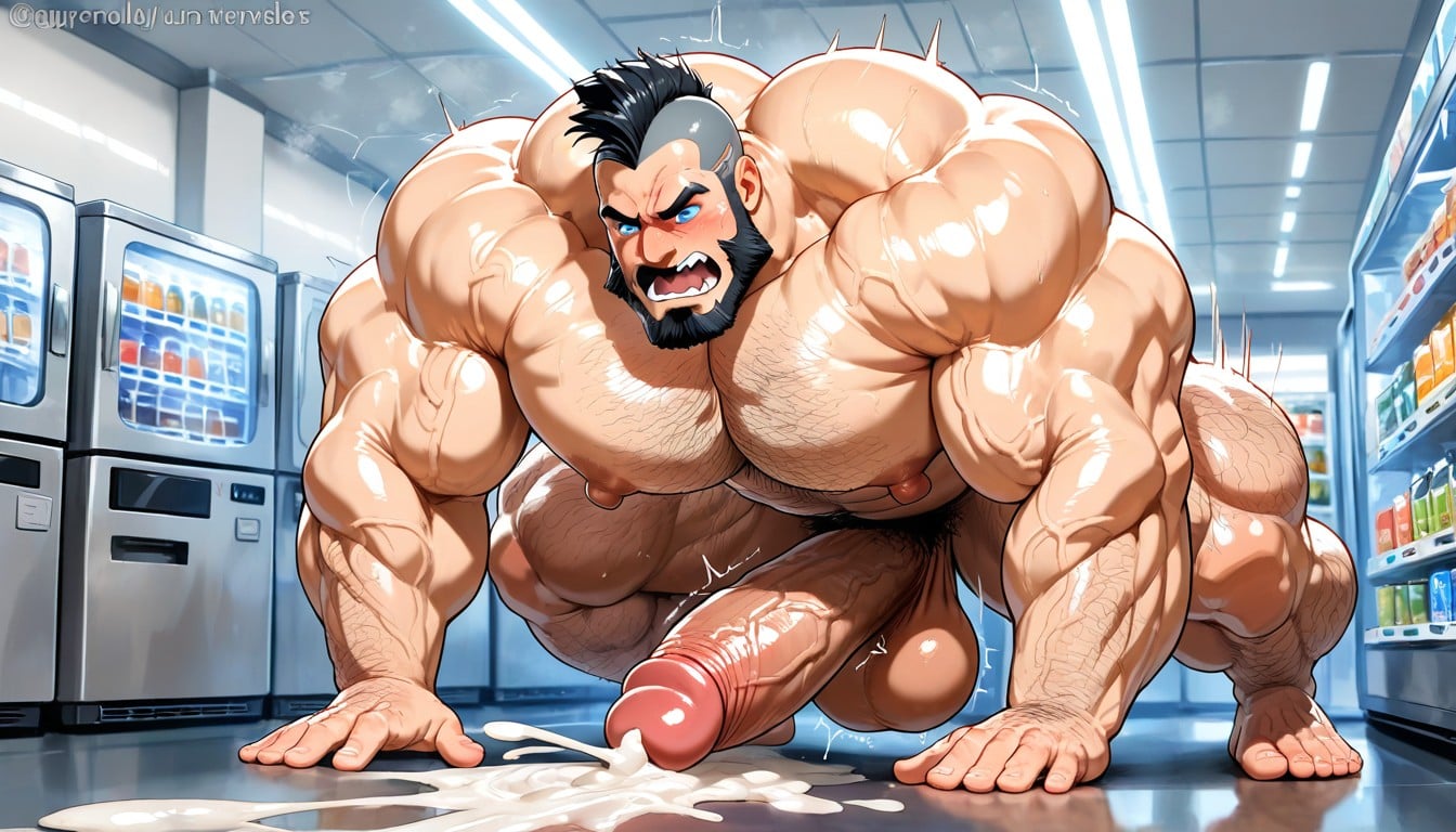 Orgasm, Erect, Grocery AI Gay Porn