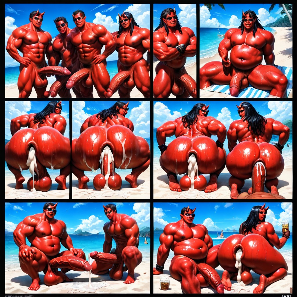 Plump Belly, Oni Fucked In The Ass, Anal AI Gay Porn