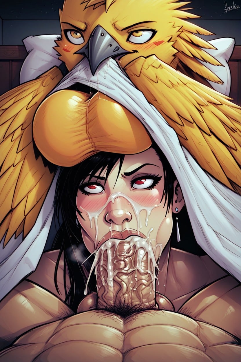 Swallow Cock, Chocobo From Final Fantasy, Deep Deepthroat AI Porn
