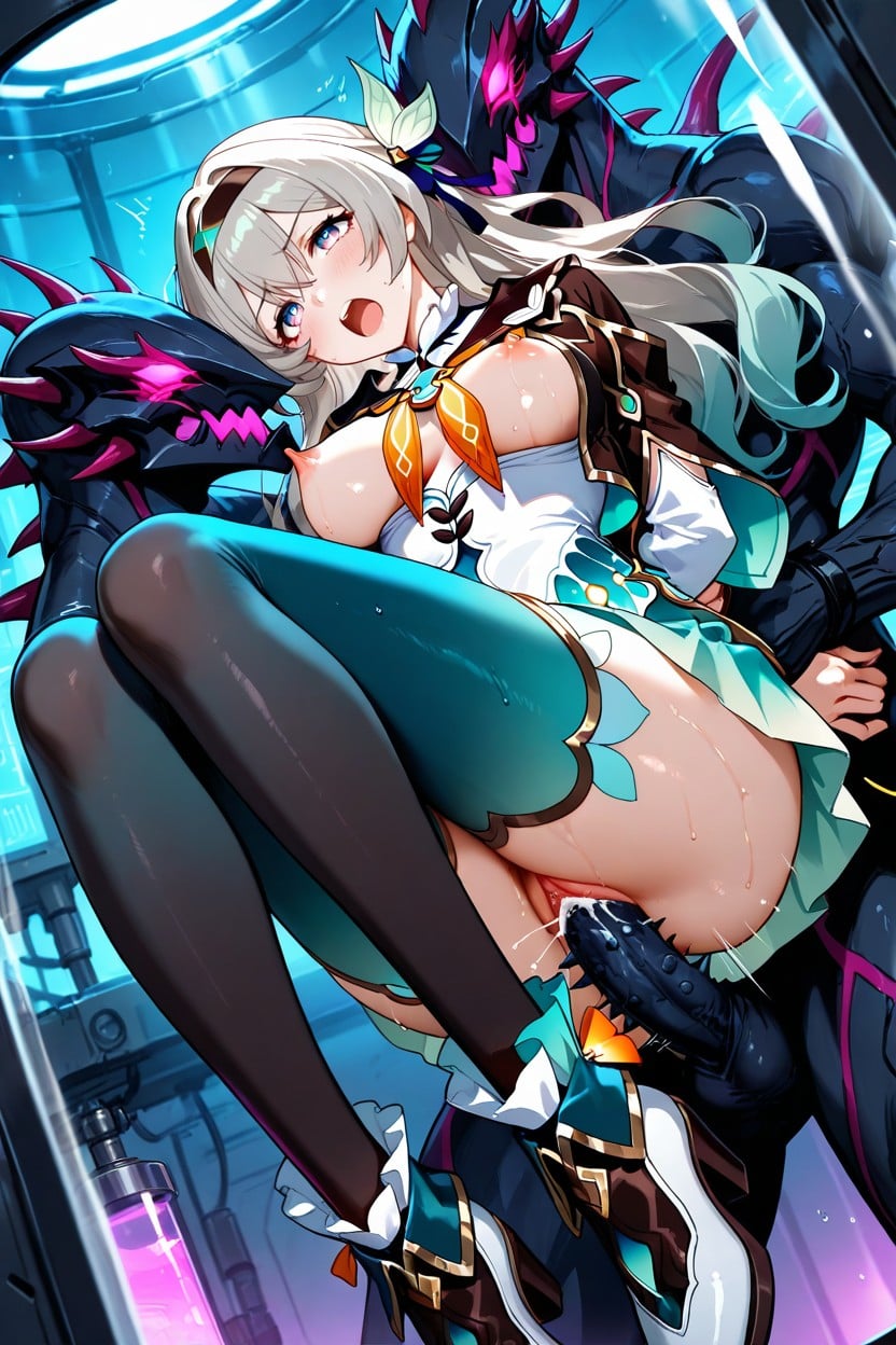 Vaginal Penetration, Laying, Group Sex Hentai AI Porn