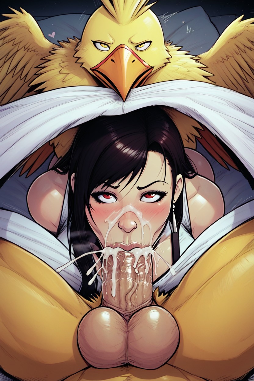 Throatfuck, Deepthroat, Large Wings And Long Necks AI Porn
