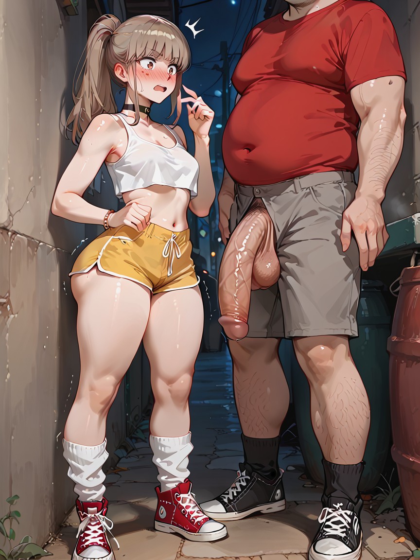 Award Winning Picture, Extreme Slight Build, Half Naked Man AI Porn