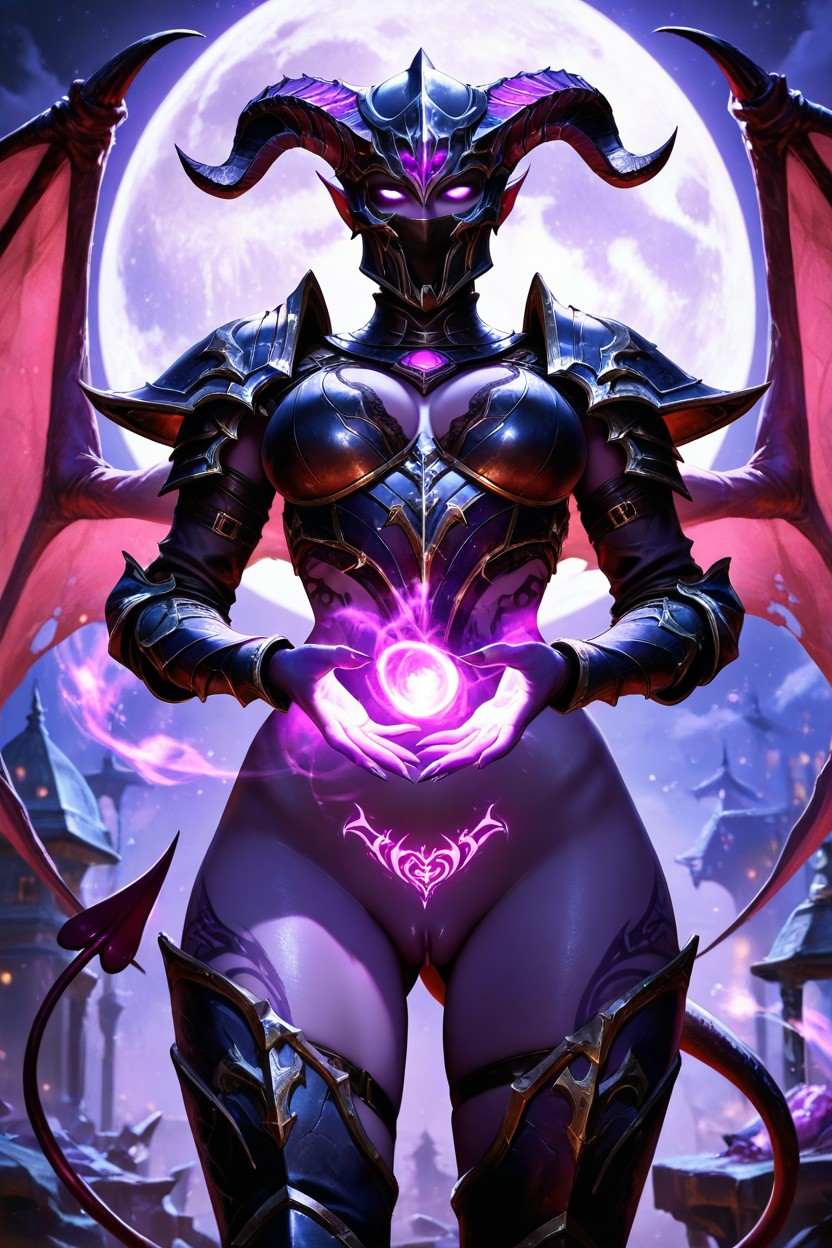 Moonlight, Extremely Waist, Backlit AI Porn
