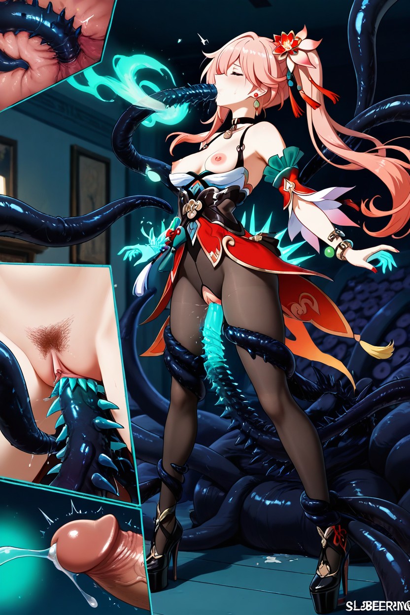 Clothed, Vaginal Sex, Arms Spread Hentai AI Porn