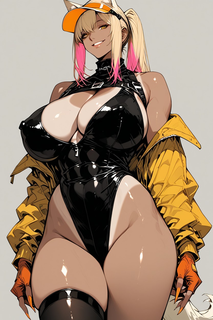 Husky Tail, Long Hair, Cowboy Shot Hentai AI Porn