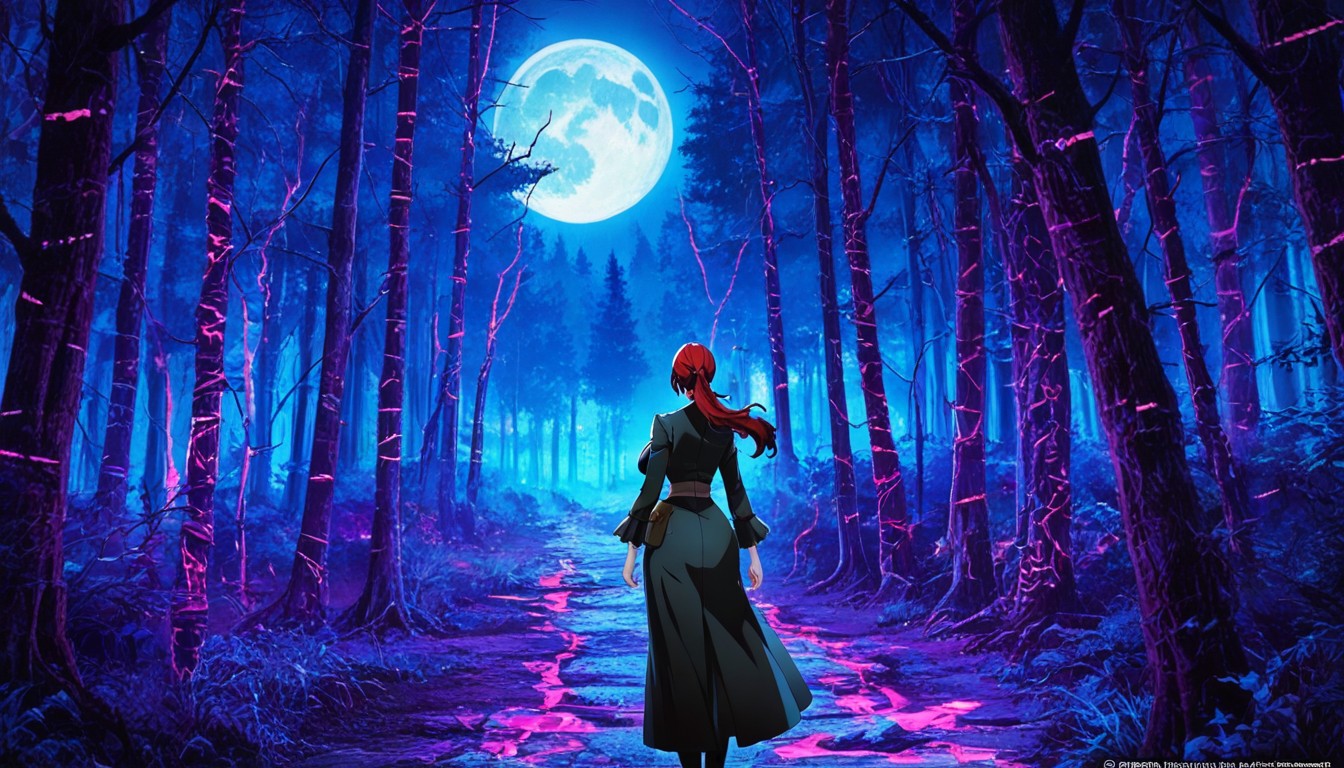 25+, Full Moon, Forest Hentai AI Porn