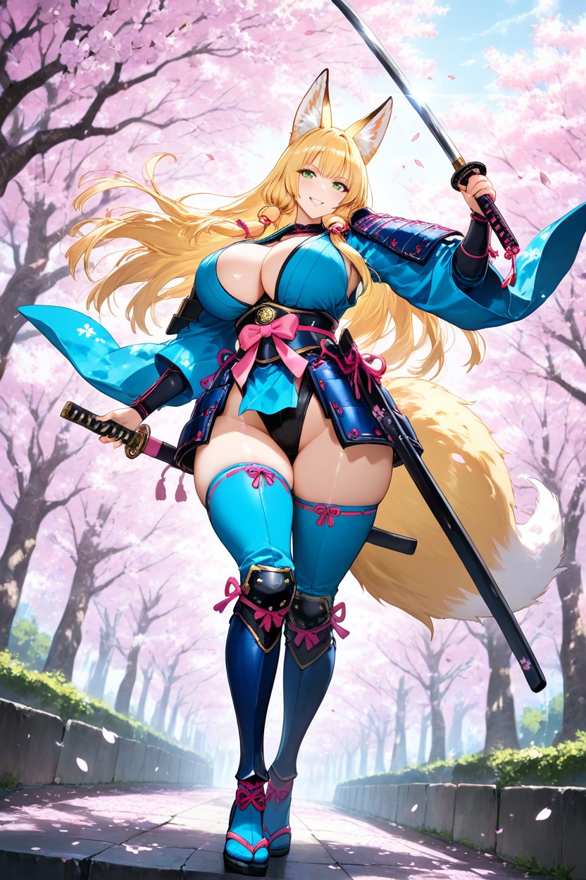 Elegant And Powerful Pose, Fantasy Atmosphere, Massive Breasts Hentai AI Porn