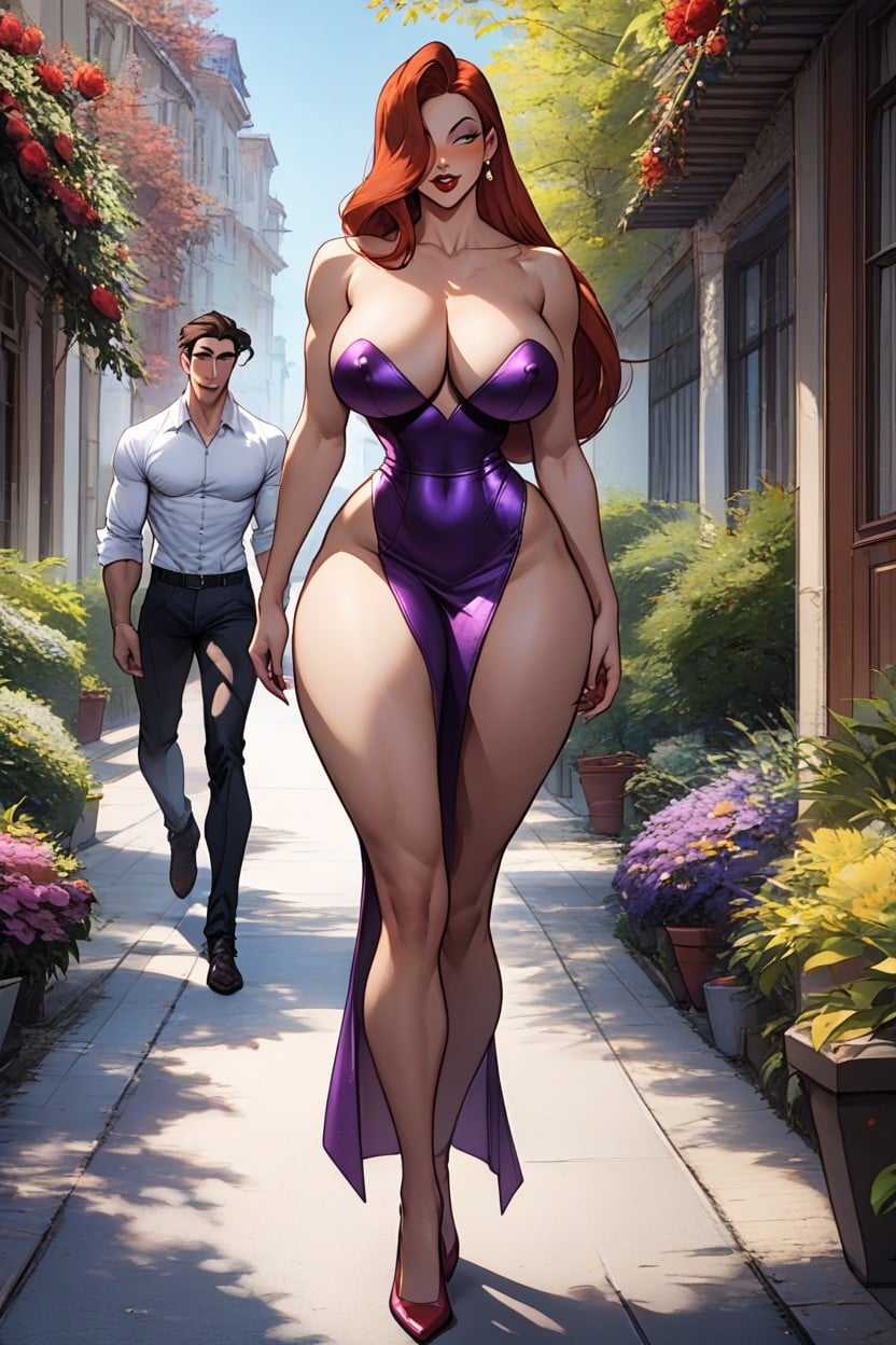 Jessica Rabbit, Round Ass, Huge Hentai AI Porn