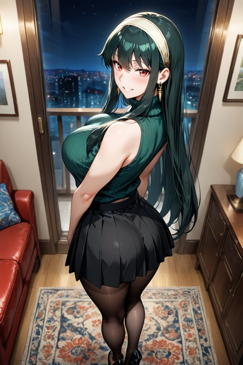 Rounded Breast, Shoulders Back, Firm Breasts Hentai AI Porn