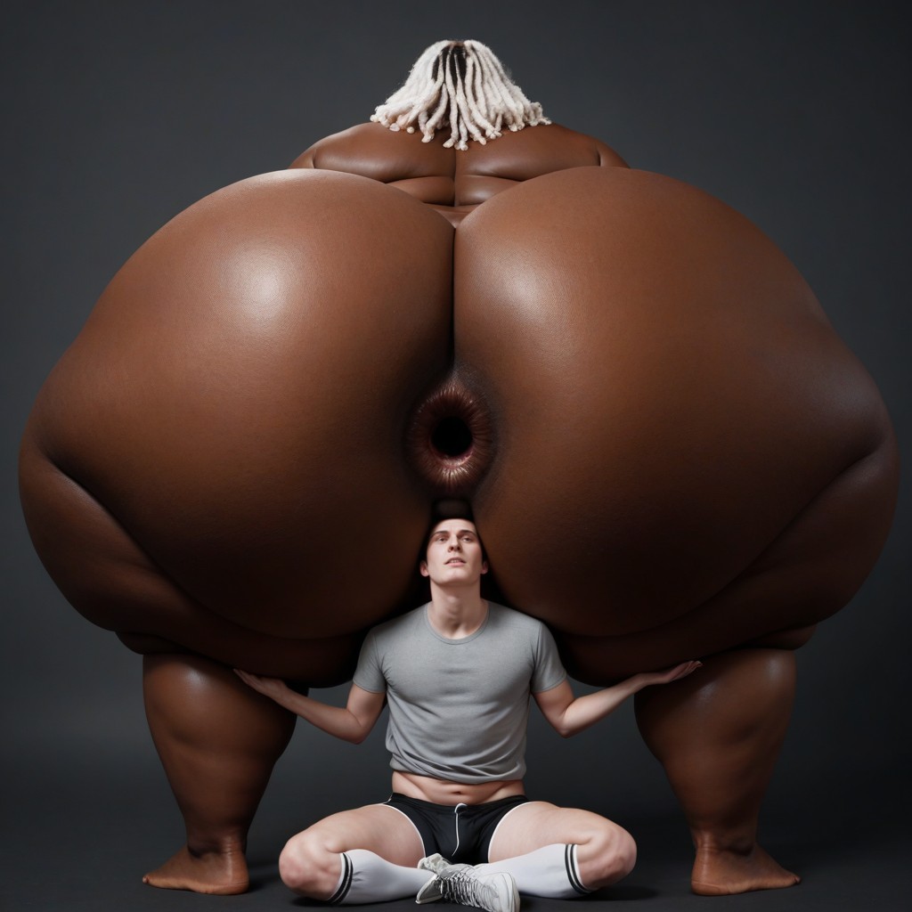 Macro, Extremely Large Ass, African AI Gay Porn