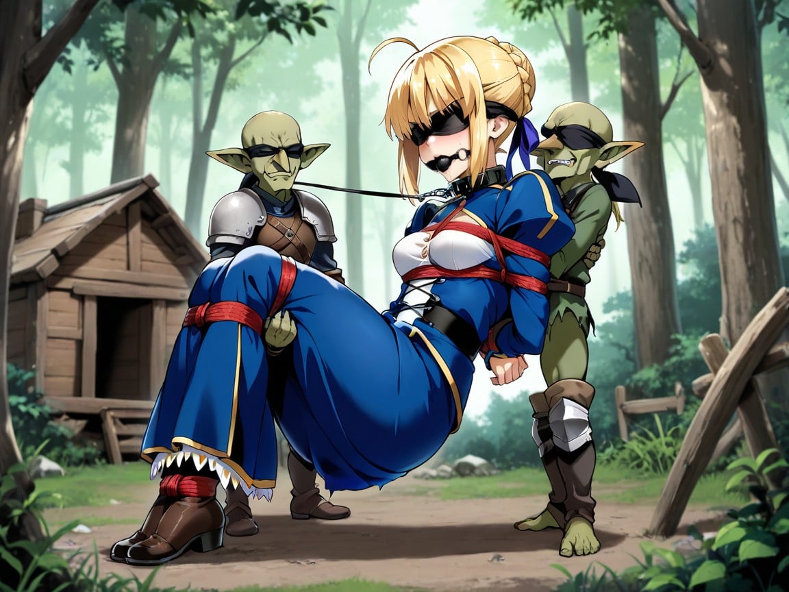 Yellow Hair, Ultra Detailed, Standing Hentai IA