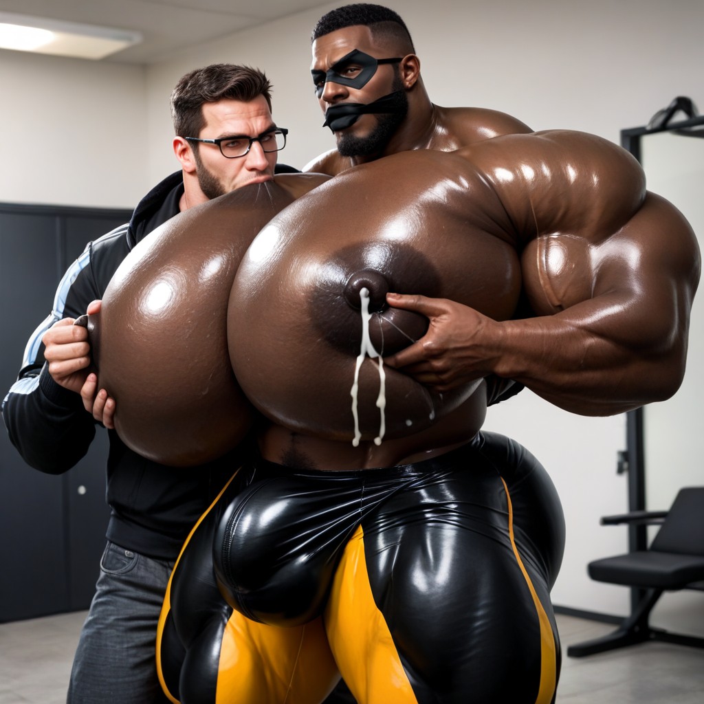 Nipple Suck, Oiled Skin, Lactation AI Gay Porn