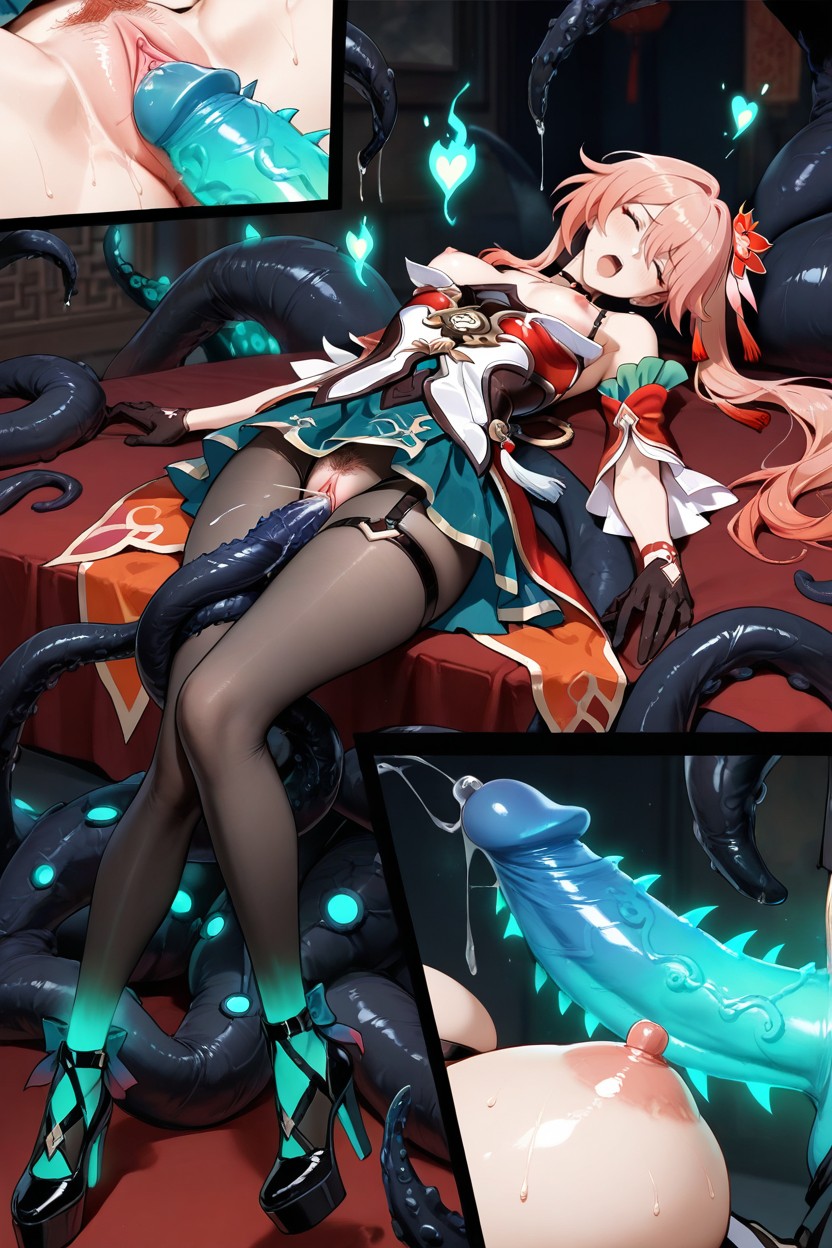 Arms Spread, Bliss, Tights Hentai IA