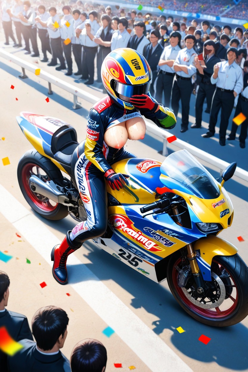 Daytime, Wasp Waist, Motorbike Race Outfit Porno IA Hentai