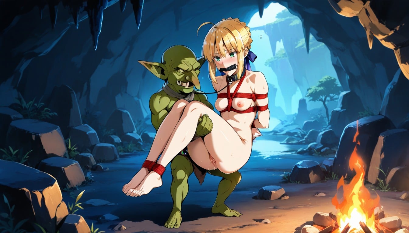 Naked, Front View, Cave Hentai AI Porn