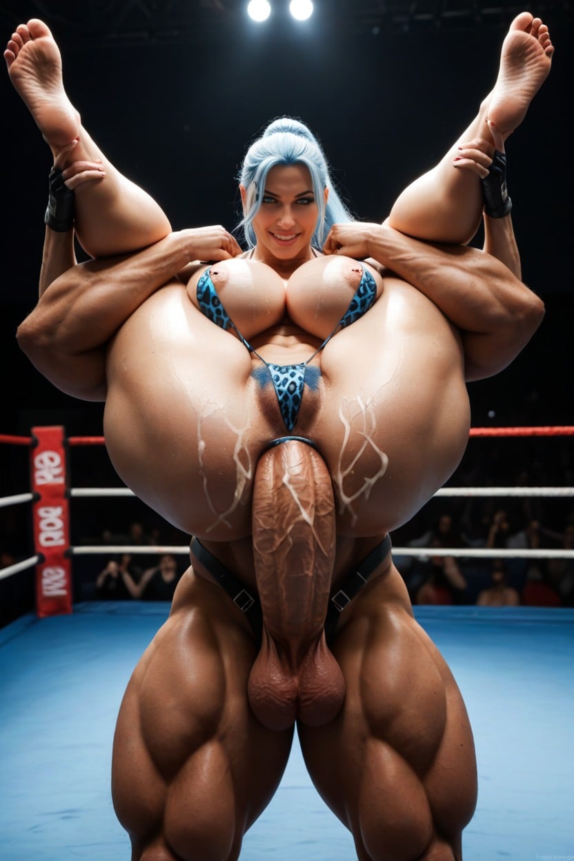 Solo, Intense Stare, Full Body Shemale AI Porn