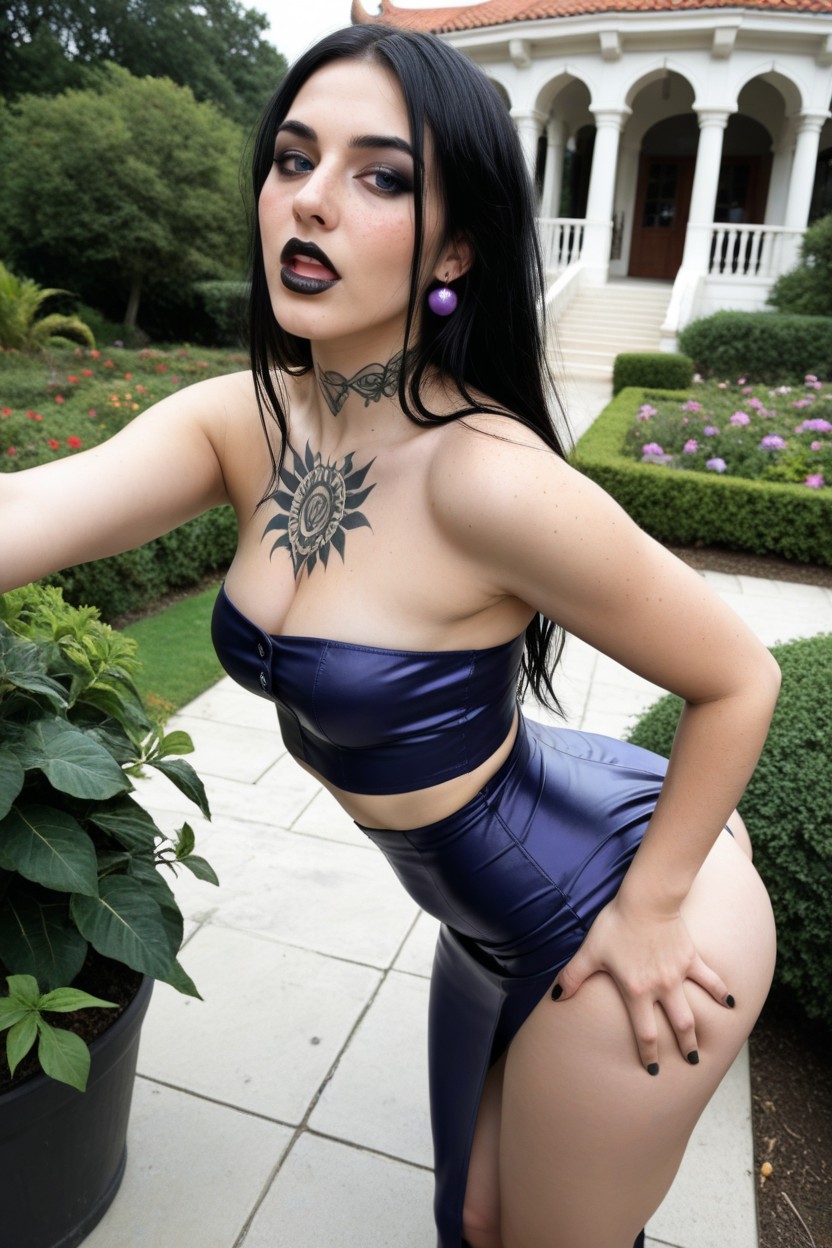 Showing Massive Cleavage, Cosplay, Massive Round Bubble Butt AI Porn