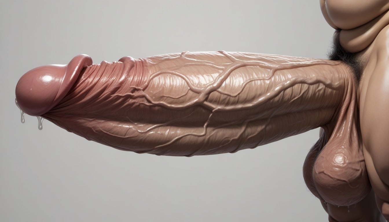 Enormous Thick Juicy Erect Veiny Penis, Gorda, Piel Pálida Porno IA