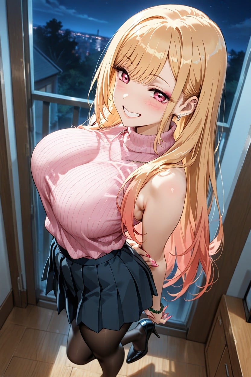 Marin Kitagawa, Standing, Ultra Detailed Hentai AI Porn