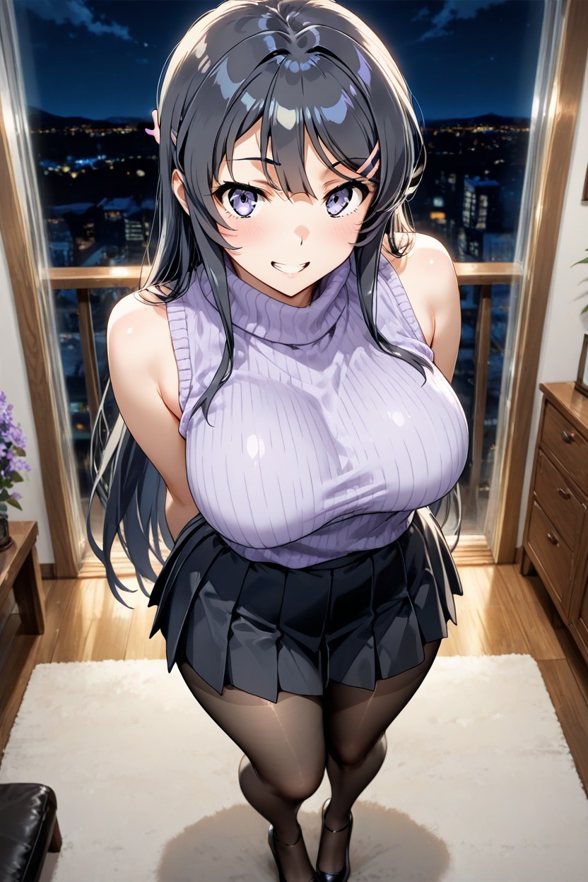 Ultra Detailed, Straightened Hair, Feet Together Hentai IA