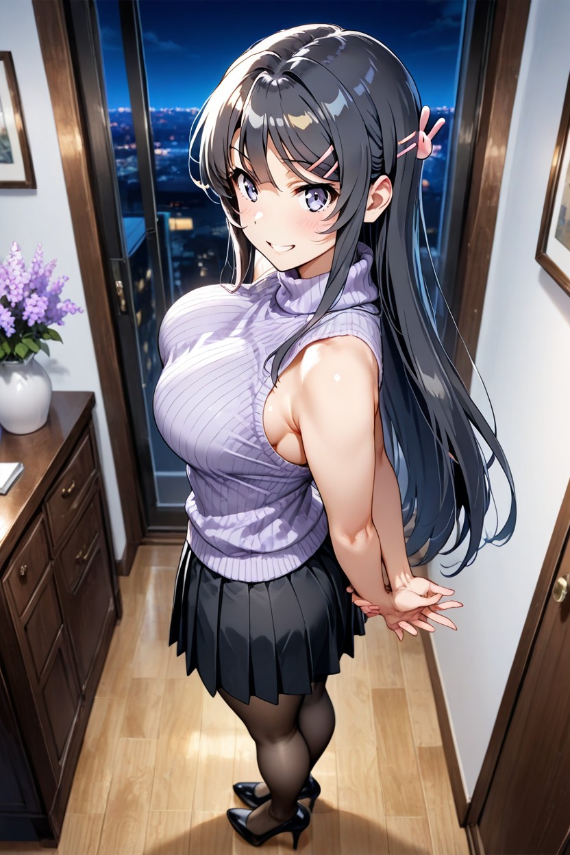 Its Dark In The Room, Hands Behind Your Back, No Headdress Hentai IA