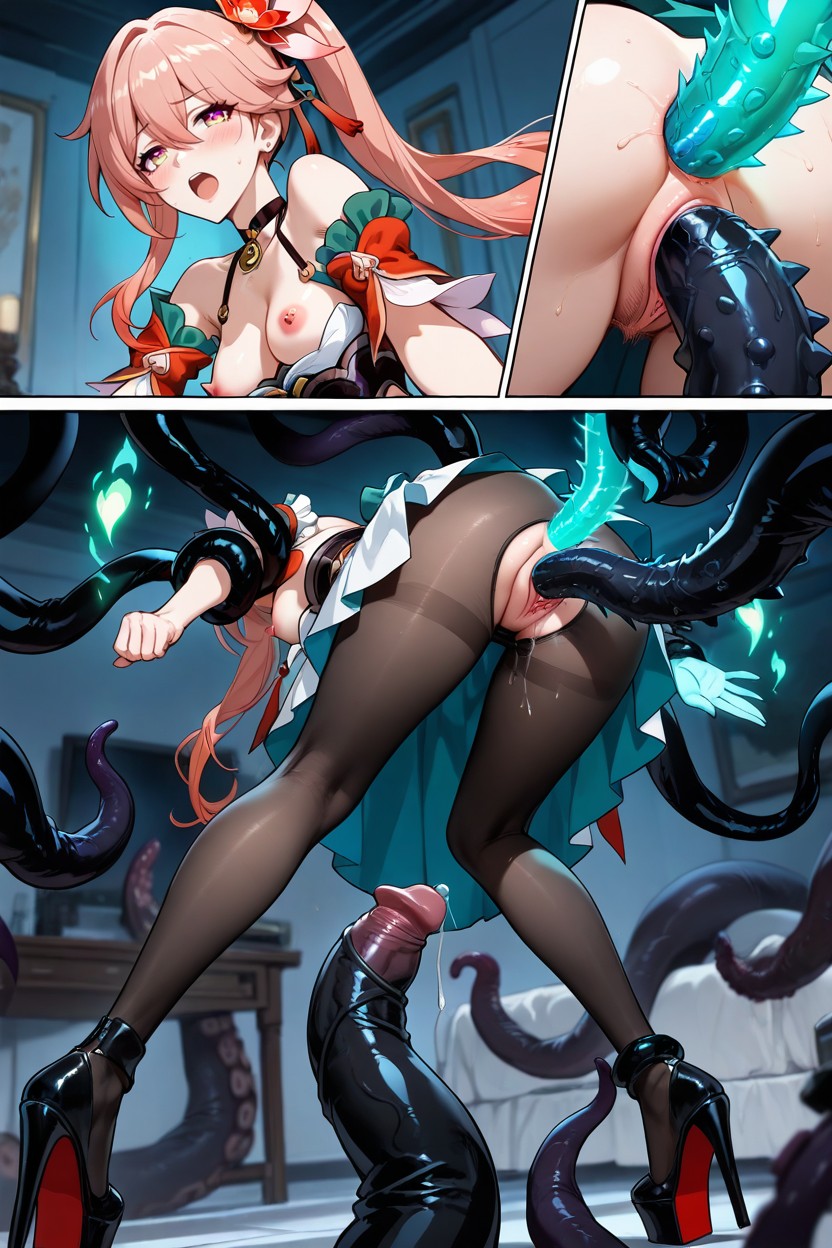 Arms Spread, Moan, Rear View Hentai AI Porn