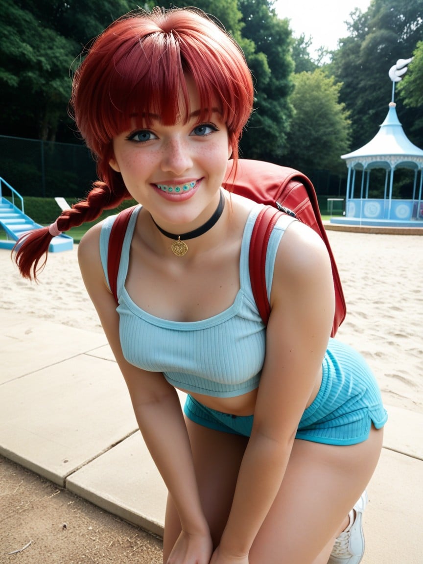 Front View, Fresh Face, Close Up AI Porn