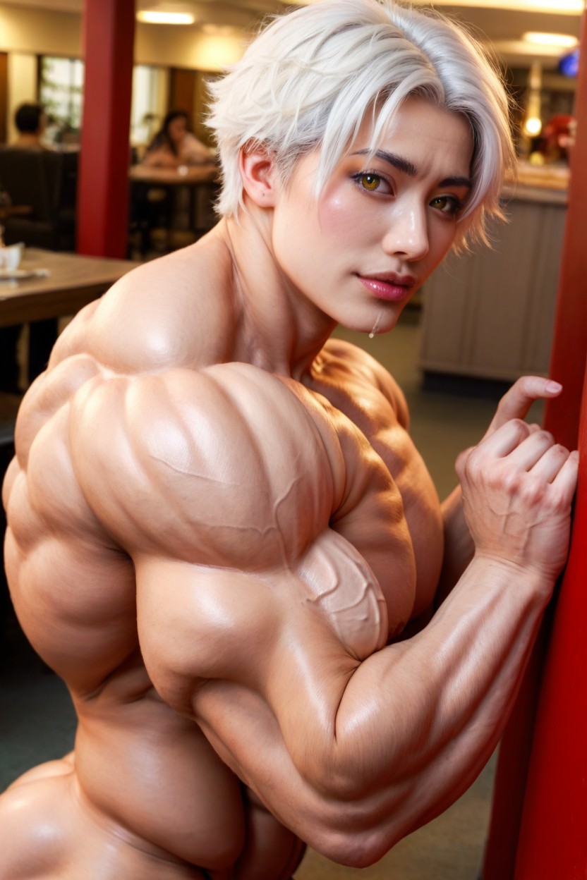 Peaked Biceps, Yellow Eyes, Huge Traps Porno IA