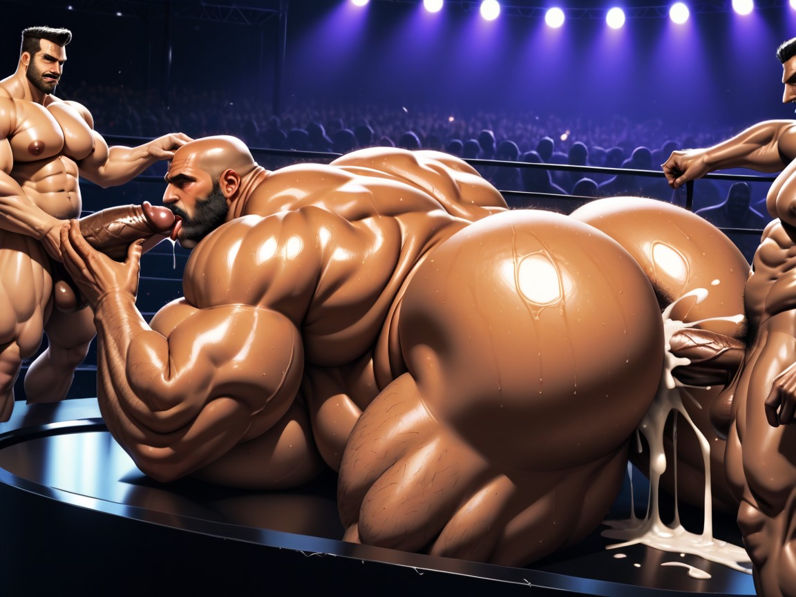 Massive Ass, Hands Spreading Ass Very Far Apart, Lactating Boobs AI Porn