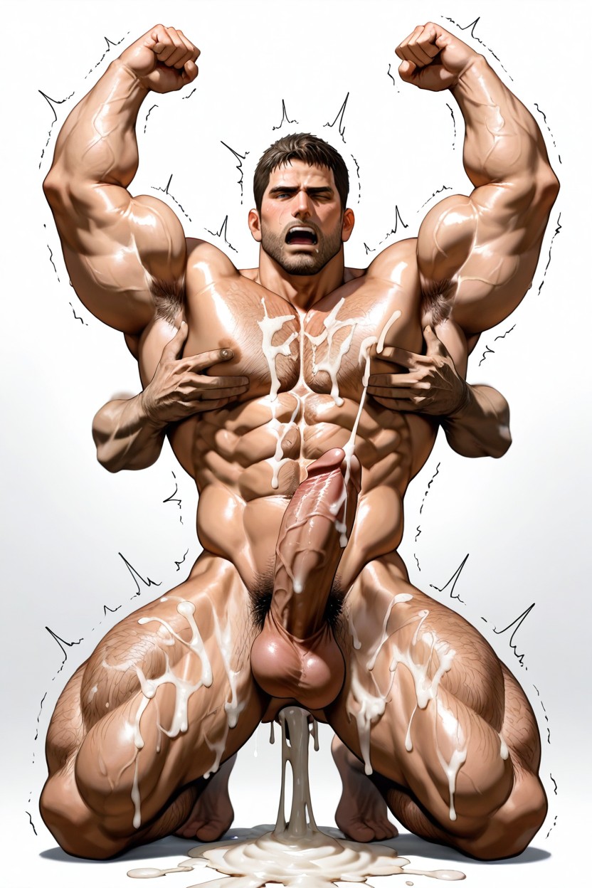 Fit, Fit Body, Lots Of Cum In Ass AI Gay Porn
