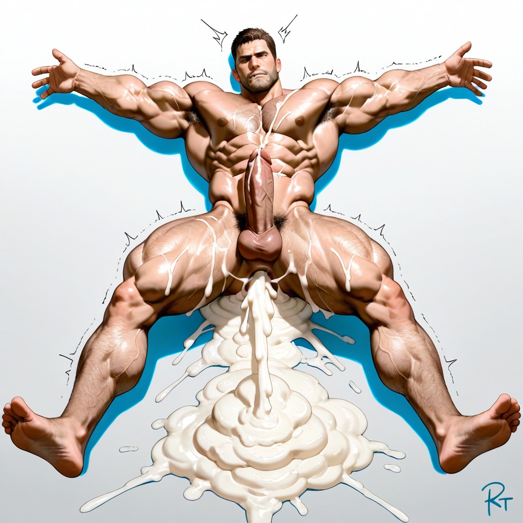 Lots Of Cum In Ass, Oversized Muscles, Cumming AI Gay Porn