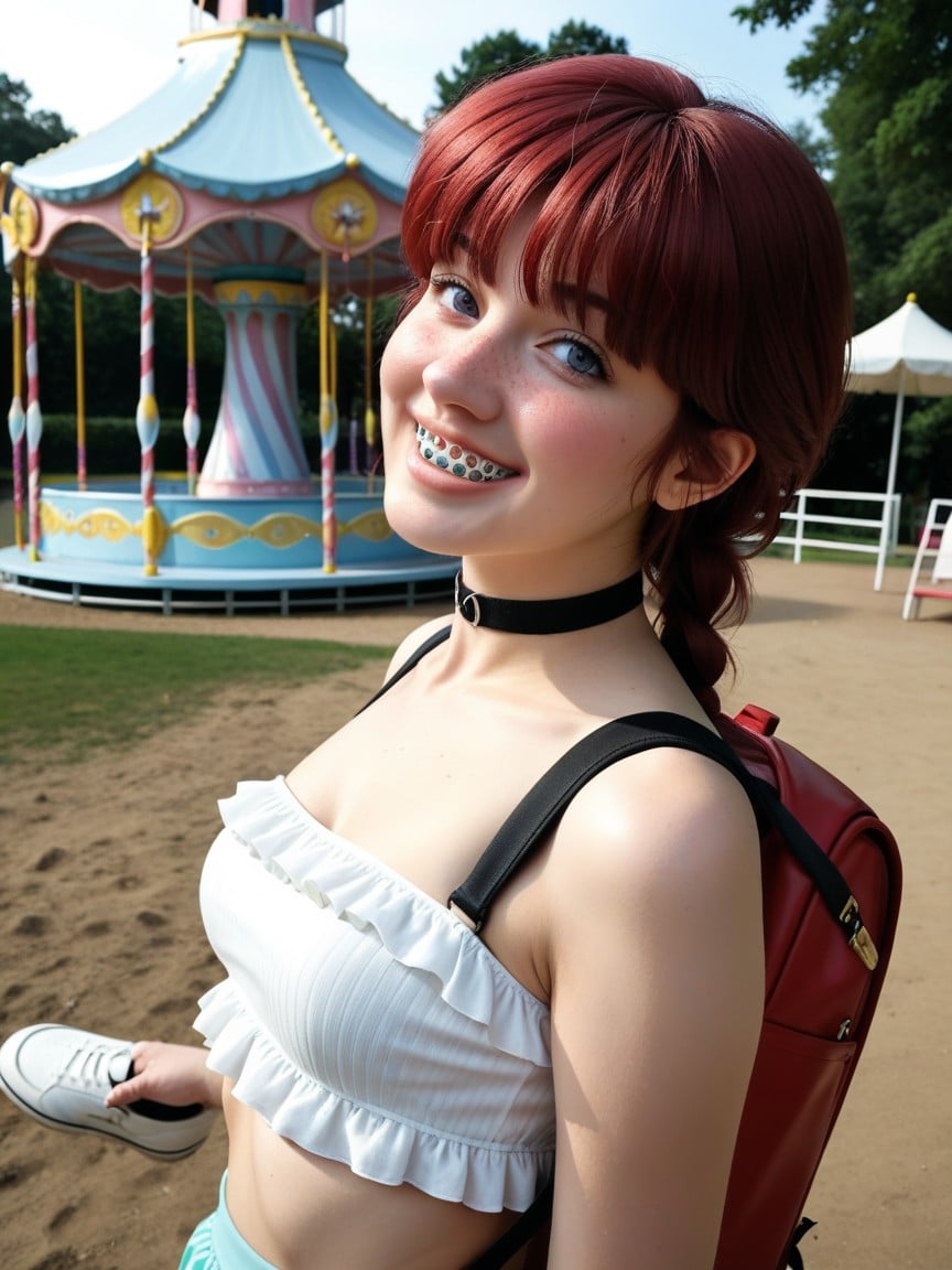 Fringe Bangs, Female Ranma, Woman Has Soft Pale Skin AI Porn
