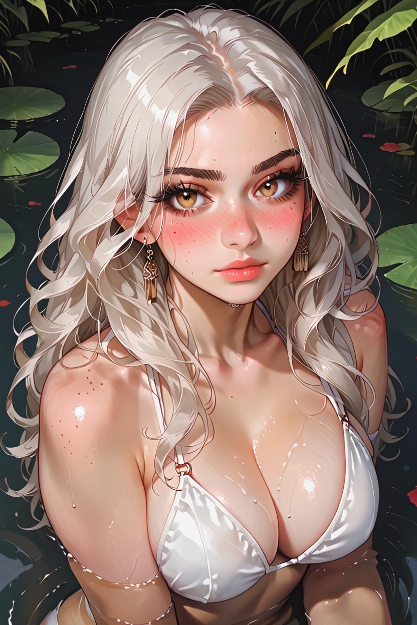 Bright Shades, Moles, White Bikini ヘンタイAIポルノ
