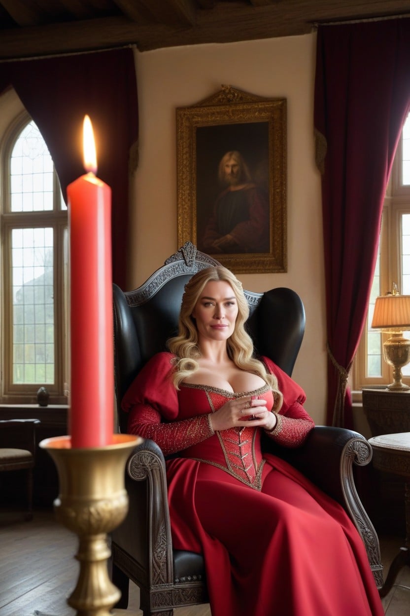 25+, Her Voluptuous Bust Is Adorned By The Outfit Her Cleavage Is Visible, Cosplay AI Porn
