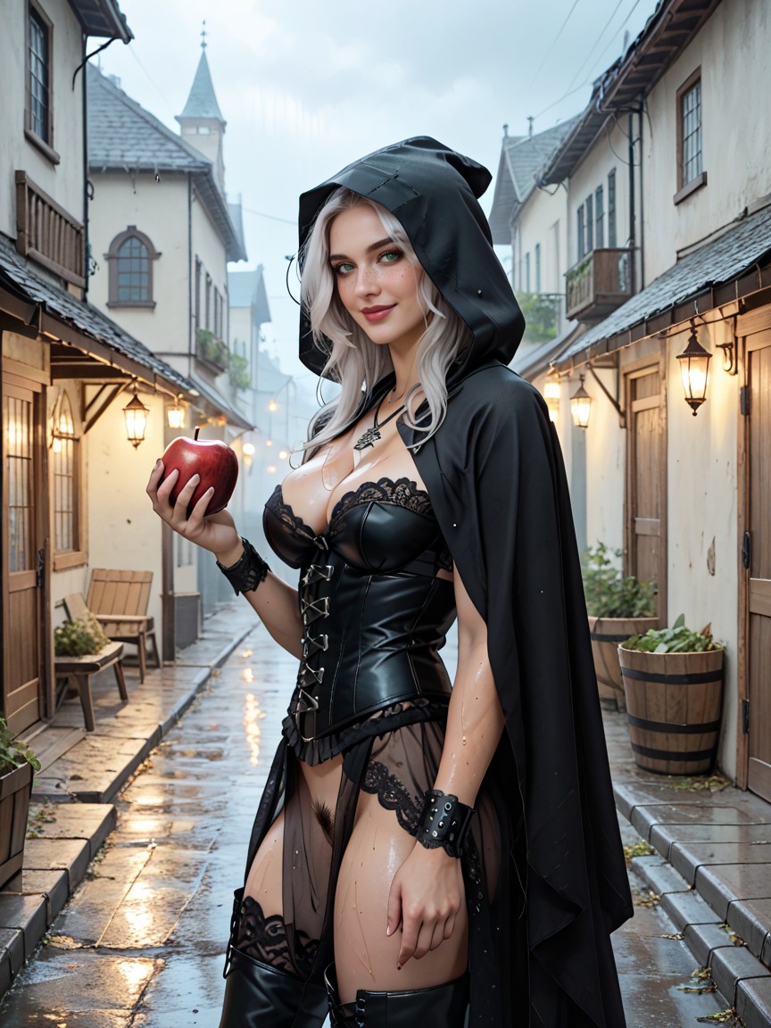 Stunning Woman, Pubic Hair, S Colonial Architecture AI Porn