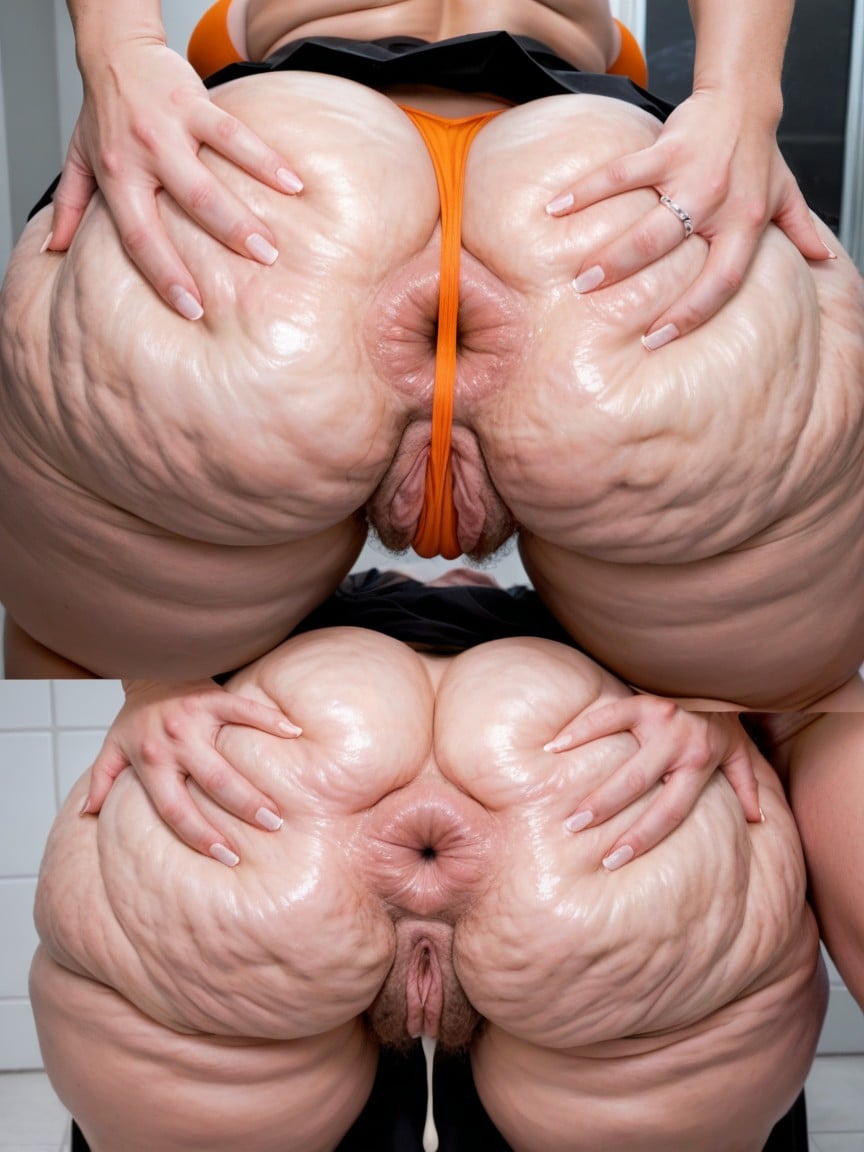 Gigantic Perfect Boobs, Hyper Detailed Excessive Cellulite On Vigina, Long Length BBW AI Porn