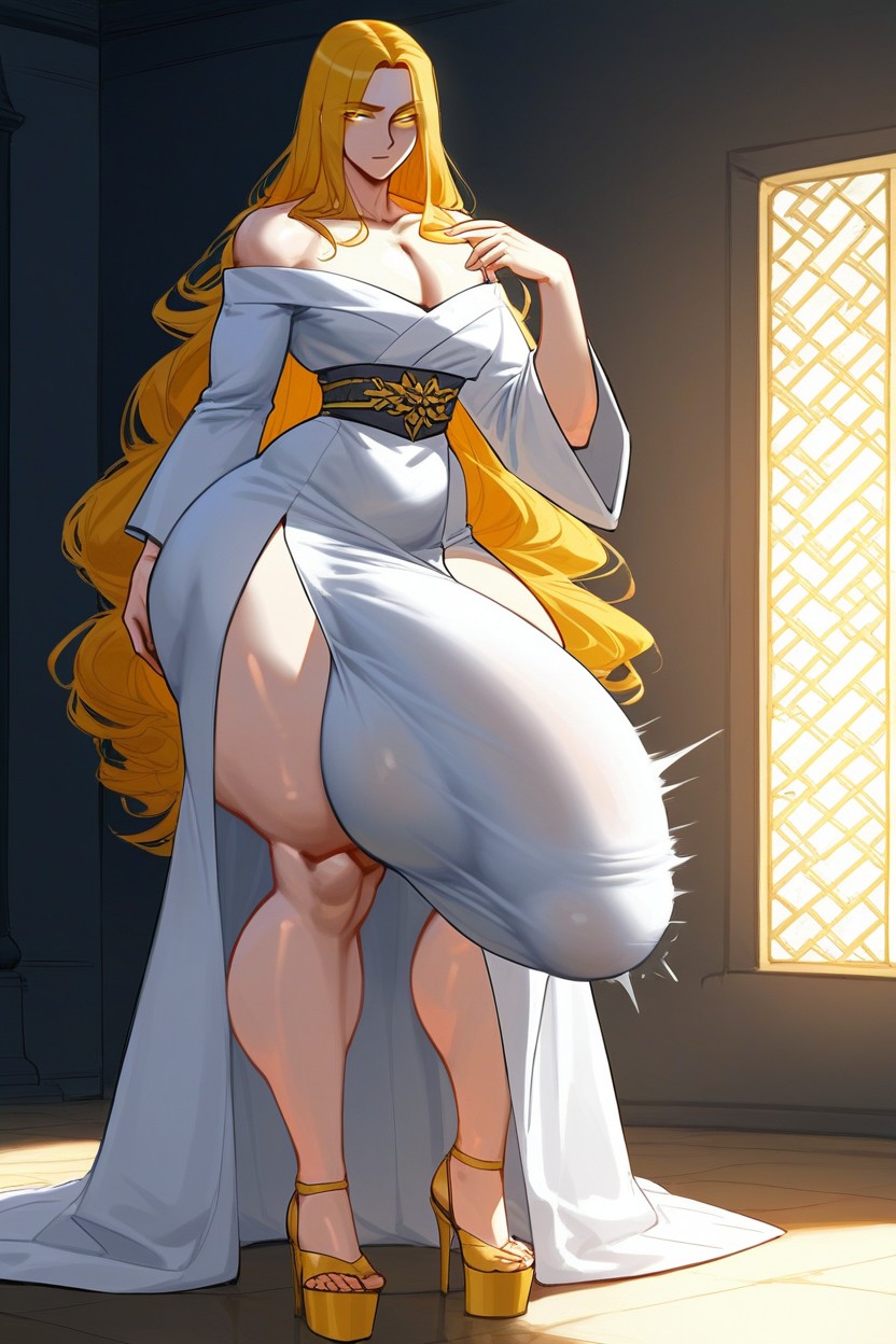 Blackwhiplash Art Style, Massive Round Huge Bulge, Gay Man Crossdresser AI Gay Porn
