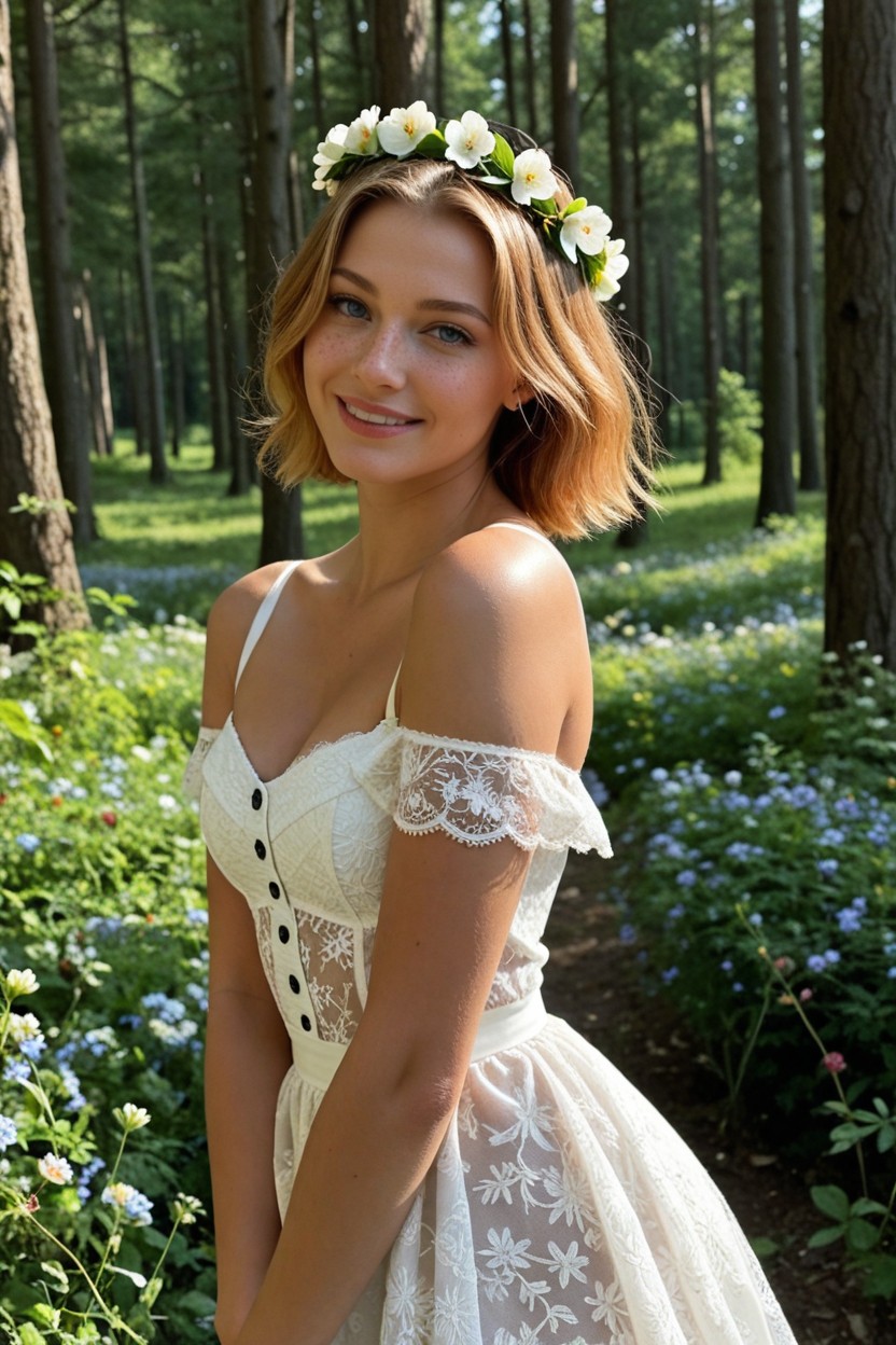 18+, Slight Lips, Blue Eyes AI Porn