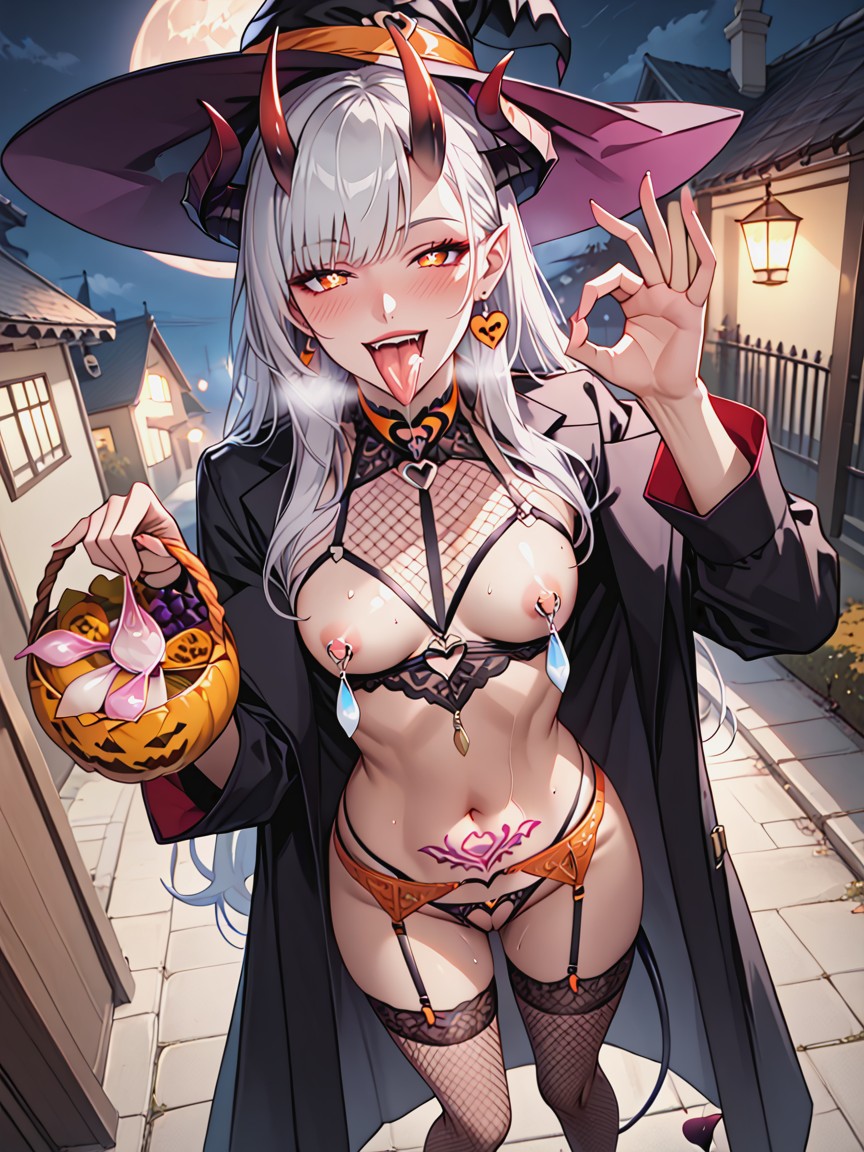 Small Breasts, Love Hearts, Crotch Tattoo Hentai AI Porn