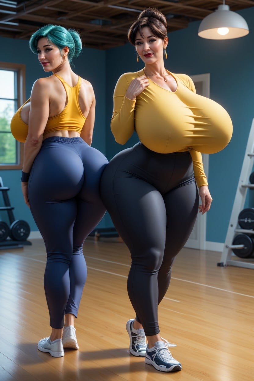 Satin Pants, Highly Detailed, Sport Clothes MILF AI Porn