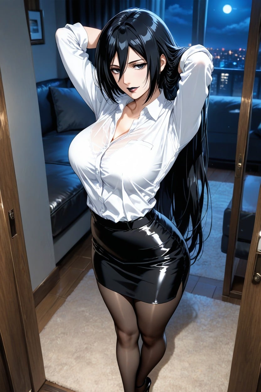 Black Tights, Full-length, No Scarf Hentai AI Porn