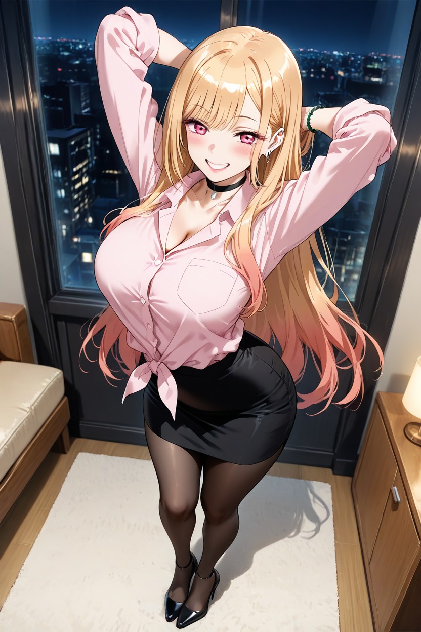 Shoulders Back, Medium Ass, Full-length Hentai AI Porn