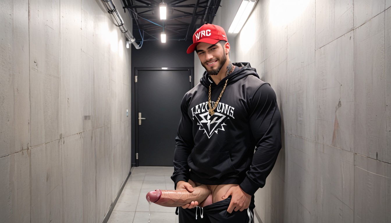 Fresa Y Coco, God Of Thunder As Virile Rugged Aggressive Latino Gangster, Strings Of Clear Precum AI Gay Porn