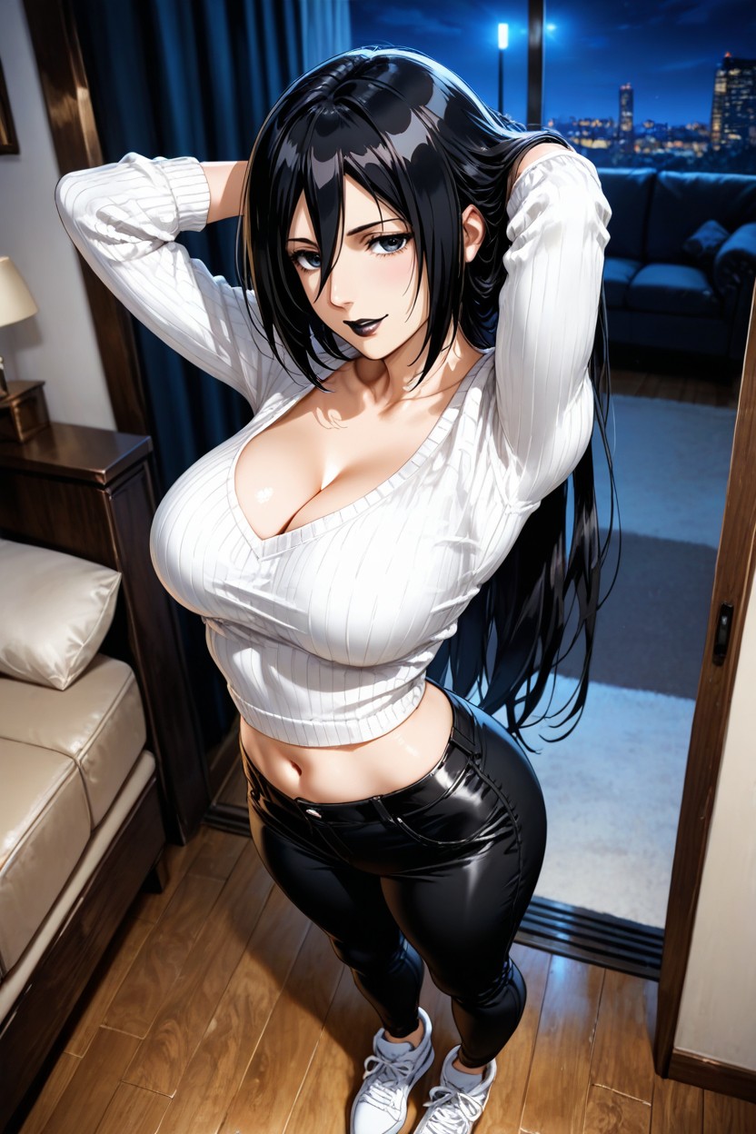 Straight Legs, Hands Straight, Standing Hentai AI Porn