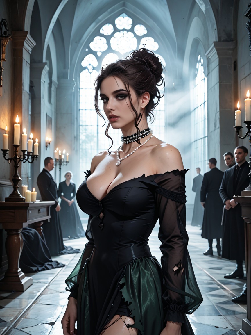 18+, Deep Shadows, Form Fitting Clothes AI Porn