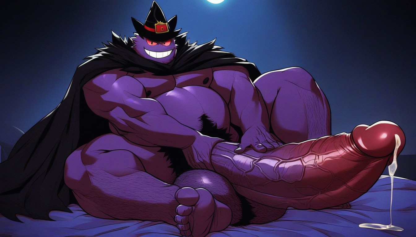Balls Growth, Laying On The Sheets, Hand On Cock AI Gay Porn