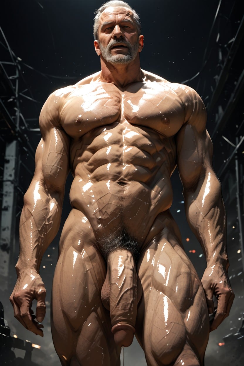 Detailed Face, Flaccid Cock, Massive Heavy Balls Porno gay IA